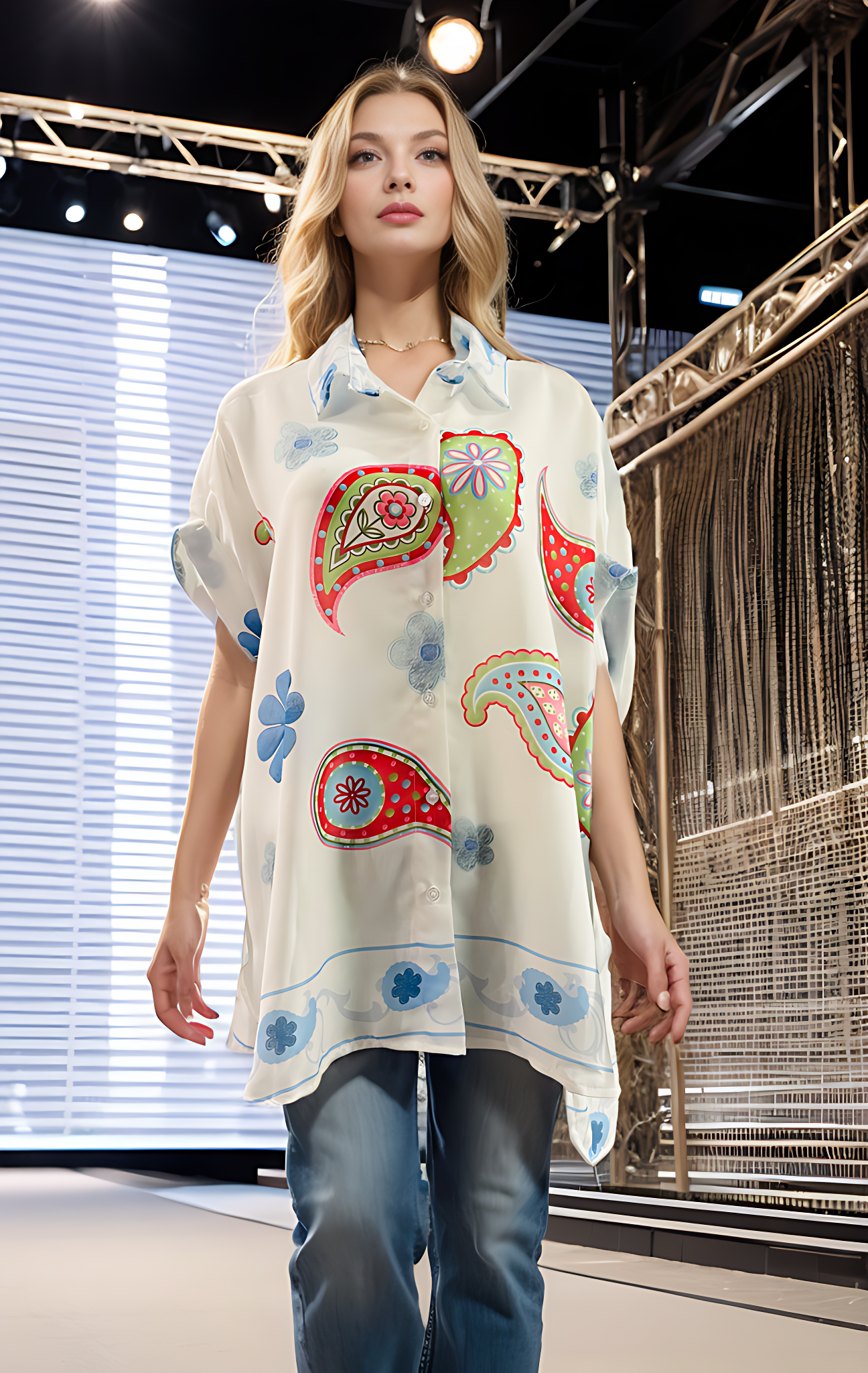 Oversize Printed Shirt