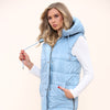 Longline Panelled Puffer Gilet