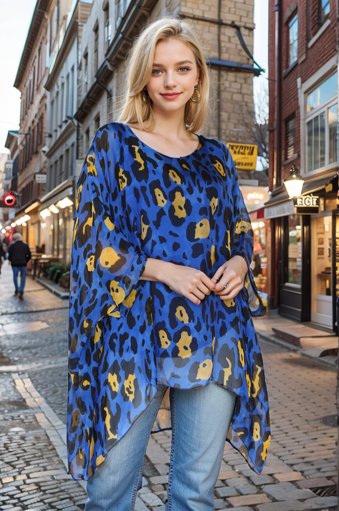 Leopard Print Tunic Top