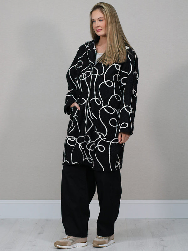 Embroidered Pattern Wool Italian Jacket