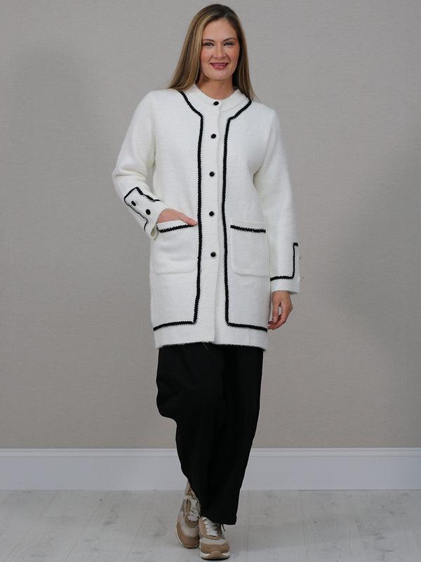Classic Contrast Plush Coat