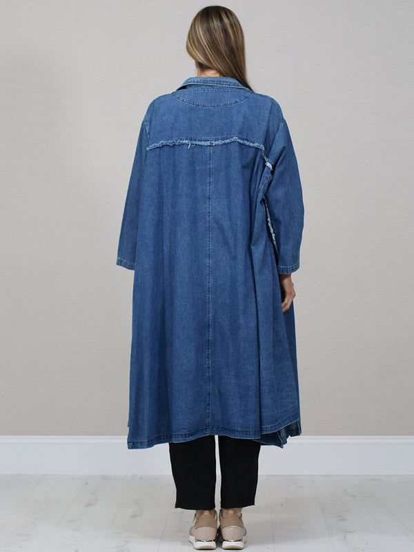 Chalk Frida Front Pocket Denim Jacket