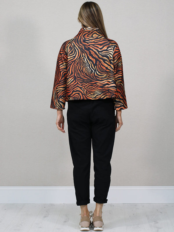 Crimson Vibe Statement Jacket