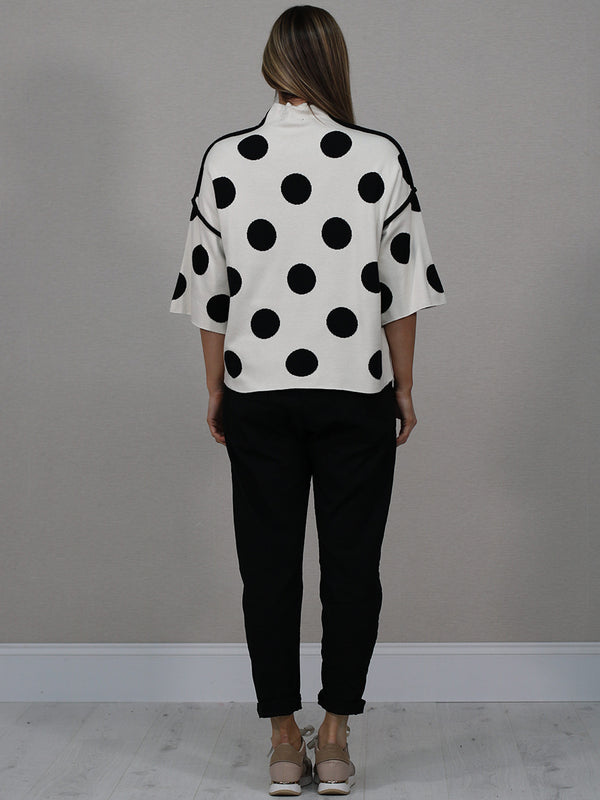 Studio Luxe Polka Box Top