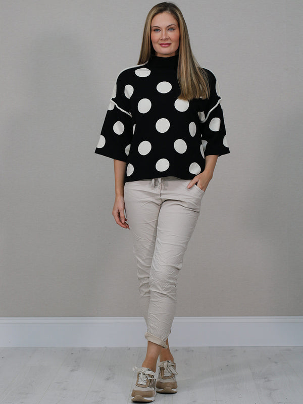 Studio Luxe Polka Box Top
