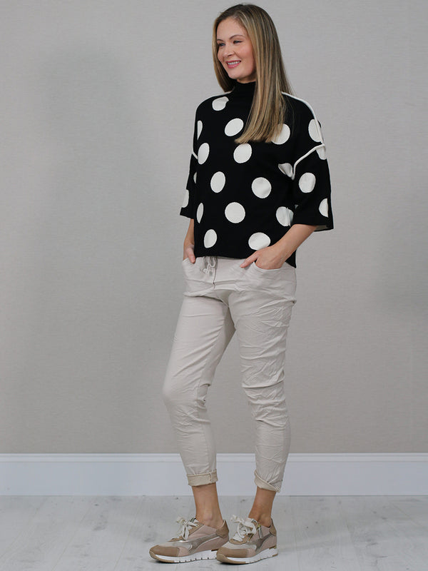 Studio Luxe Polka Box Top