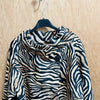 Zebra Print Double Brust with Lining Coat