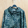 Zebra Print Double Brust with Lining Coat