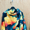 Flower Print Double Brust with Lining Coat