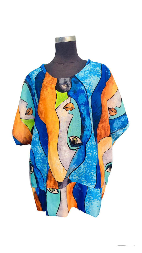 Face Printed Top