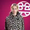 Leopard Print Double Brust with Lining Coat