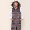 Longline Panelled Puffer Gilet