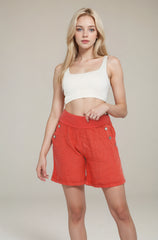 Linen Short With Buttons