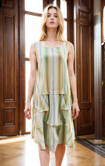 Sleeveless Lining Dress