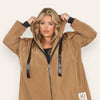 Lightweight Raincoat Hooded Hope Print (Regular & Plus Sizes)