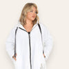 Lightweight Raincoat Hooded Hope Print (Regular & Plus Sizes)