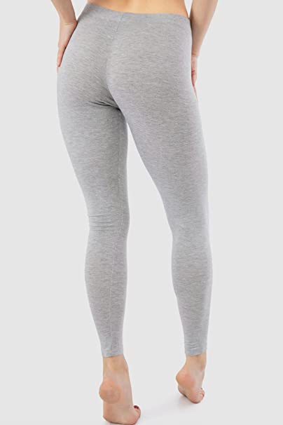 Carina Women Cotton Solid High-Rise Elastic Waist Leggings