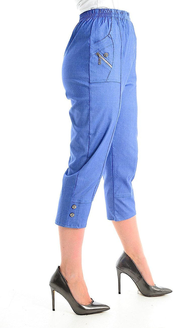 Cherry Berry Soft Stretch Trouser 3/4 Length Pack Of 11