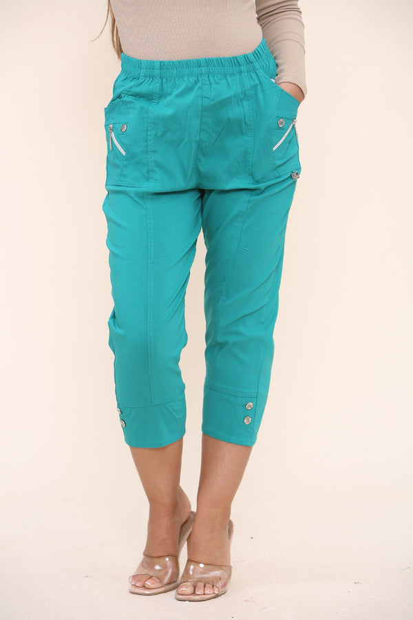 Cherry Berry Soft Stretch Trouser 3/4 Length Pack Of 11