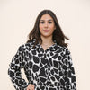Leopard Print Button Up Blouse