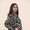 Leopard Print Button Up Blouse