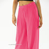Elastic Waist Wide Leg Trousers