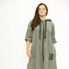 Lightweight Raincoat Hooded Hope Print (Regular & Plus Sizes)