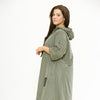 Lightweight Raincoat Hooded Hope Print (Regular & Plus Sizes)