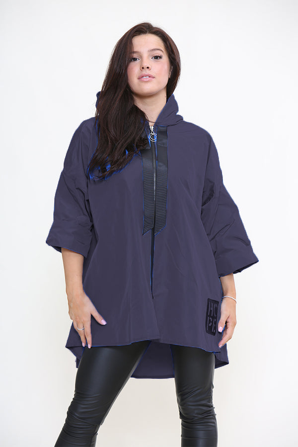 Zip Up Rain Jacket Hope Print