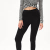 Carina Women Cotton Solid High-Rise Elastic Waist Leggings