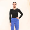 UK Stretch Slim Leg Plain Trousers