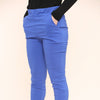 UK Stretch Slim Leg Plain Trousers