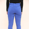 UK Stretch Slim Leg Plain Trousers