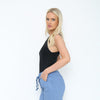 Bermuda Cotton Stretch Knot Front Shorts