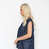 Sleeveless Denim V-Neck Top