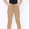 Cotton Stretch Knot Front Magic Trousers