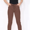 Cotton Stretch Knot Front Magic Trousers