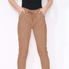 Cotton Stretch Knot Front Magic Trousers