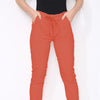 Cotton Stretch Knot Front Magic Trousers