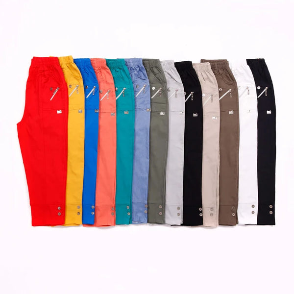 Cherry Berry Soft Stretch Trouser 3/4 Length Pack Of 11