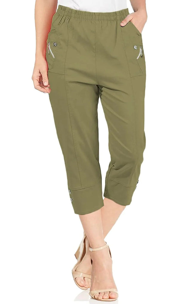 Cherry Berry Soft Stretch Trouser 3/4 Length Pack Of 11