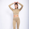 Carina Women Cotton Solid High-Rise Elastic Waist Leggings