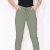 Cotton Stretch Knot Front Magic Trousers