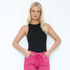 Bermuda Cotton Stretch Knot Front Shorts