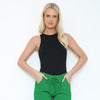 Bermuda Cotton Stretch Knot Front Shorts