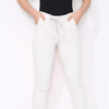 Cotton Stretch Knot Front Magic Trousers
