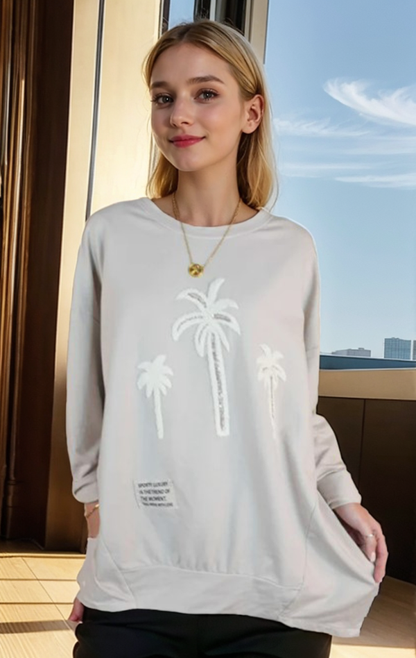 Italian Palm Sweatshirt