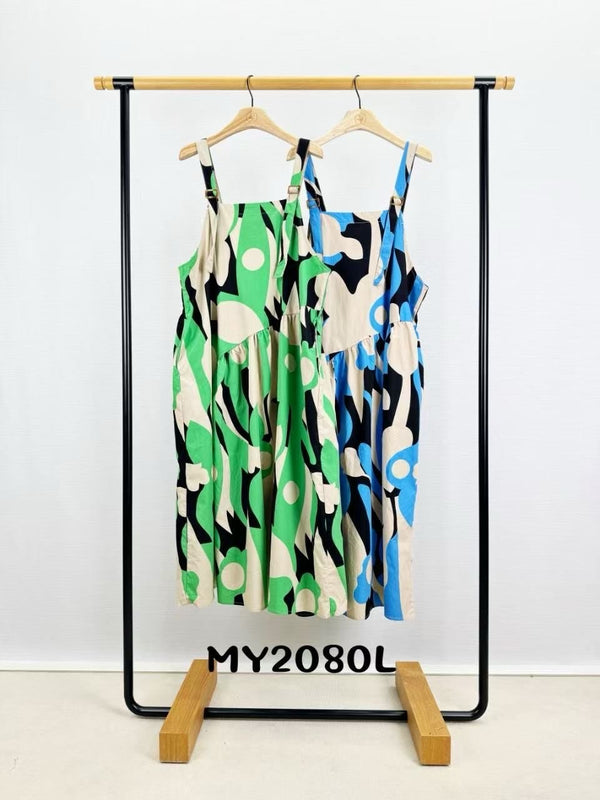 Sleeveless Printed MAXI Dress