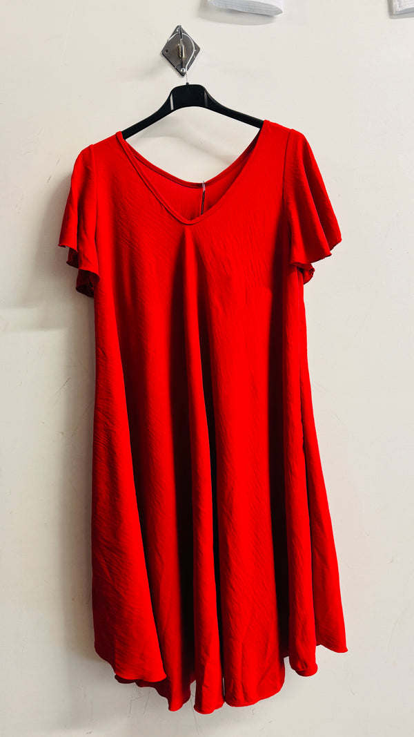 V-Neck Swing Dress