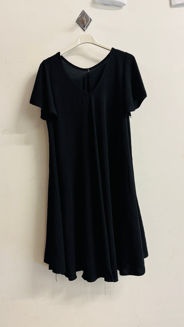 V-Neck Swing Dress